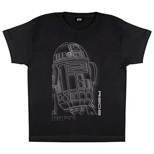 Koszulki dla dziewczynek - Koszulka dziewczęca Star Wars R2-D2 | oficjalny produkt | klasyczna koszulka filmowa Sci-Fi, pomysł na prezent urodzinowy dla dziewcząt, Czarny, 5-6 Lata - grafika 1