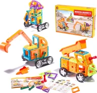 Klocki - KIK Klocki magnetyczne MAGICAL MAGNET 162SZT 7212A - miniaturka - grafika 1