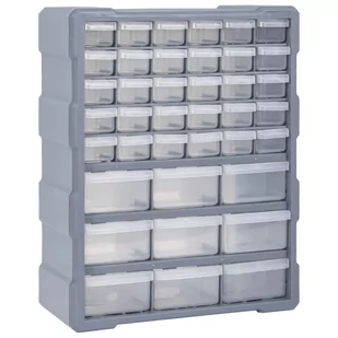 vidaXL vidaXL Organizer z 39 szufladkami 38x16x47 cm 147586 147586 - Skrzynki i torby narzędziowe - miniaturka - grafika 1