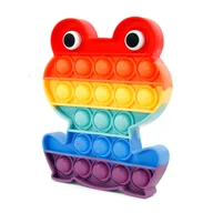 Zabawki zręcznościowe - PUSH BUBBLE POP IT Żabka ANTYSTRESOWA Bąbelki - miniaturka - grafika 1