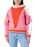 Bluzy damskie - BOSS C_eversi bluza damska, Średni, różowy, 668, L - miniaturka - grafika 1