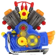 Zabawki interaktywne dla dzieci - Silnik do Skręcania Rozkręcania dla Dzieci Mały Mechanik Dźwięk Para LED - niebieski - miniaturka - grafika 1