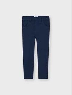 Spodnie i spodenki dla chłopców - Mayoral Spodnie materiałowe 4737 Granatowy Slim Fit - grafika 1