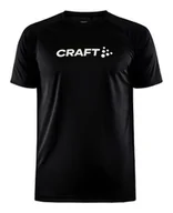 Koszulki męskie - Koszulka męska Craft Core Unify Logo Blue Black L - miniaturka - grafika 1