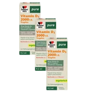 Witaminy i minerały - 3x Doppelherz® pure Witamina D3 2000, 3x 9,2 ml ZESTAW - miniaturka - grafika 1