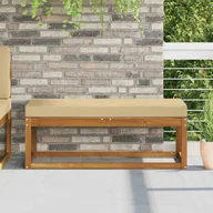 Poduszki ogrodowe - vidaXL vidaXL Poduszka siedzeniowa na zewnątrz Beżowy 115 x 40 x 8 cm - miniaturka - grafika 1