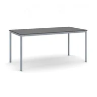 Stoły - B2B Partner Stół do jadalni, blat antracytowy 1600 x 800 mm, podstawa ciemnoszara 555765 - miniaturka - grafika 1