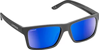 Okulary przeciwsłoneczne - Cressi Unisex-Adult Bahia Sunglasses Sportowe okulary przeciwsłoneczne ,Węgiel/Niebieski Obiektyw lustrzany Czerwony ,Jeden rozmiar ,XDB100607 - grafika 1