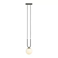 Lampy sufitowe - Emibig GLAM 1 BLACK/OPAL 1112/1 lampa wisząca szklane klosze GLAMOUR 1112/1 - miniaturka - grafika 1