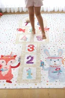 Maty edukacyjne - Duży dywan dziecięcy mata EDUKACYJNA antypoślizgowa 160x200 cm GRA W KLASY - miniaturka - grafika 1