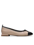 Baleriny - Clarks Baleriny Ubree15 Poppy 26181329 Beżowy - miniaturka - grafika 1