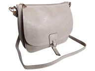 Torebki damskie - Beżowa Torebka Damska Z Kieszenią Na Telefon, Mała Listonoszka Na Ramię - miniaturka - grafika 1