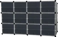 Szafki na buty - XMTECH szafka na buty modułowy system półek wtykowych DIY plastikowy stojak na buty z 12 przegrodami i 2 rzędami, wielofunkcyjny stojak na buty, 163 * 32 * 93 cm - miniaturka - grafika 1