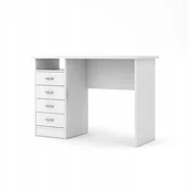 Biurka dla dzieci - Biurko klasyczne białe 4 Szuflady po lewej 110 cm x 76 cm Function - miniaturka - grafika 1