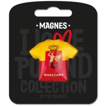 PAN DRAGON Magnes I love Poland Warszawa ILP-MAG-B-WAR-16 - Magnesy - miniaturka - grafika 1