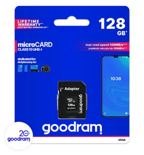 Goodram microSDHC 128GB (M1AA-1280R12) - Karty pamięci - miniaturka - grafika 2