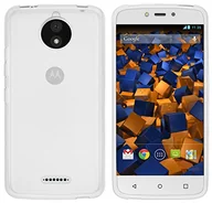 Etui i futerały do telefonów - mumbi etui kompatybilne z Lenovo Moto C Plus etui na telefon komórkowy, przezroczyste białe - miniaturka - grafika 1