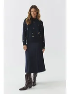 Spódnice - TATUUM Spódnica w kolorze granatowym - miniaturka - grafika 1