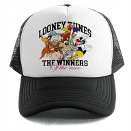 Czapki i chusty sportowe męskie - Czapka z Daszkiem LOONEY TUNES WINNERS Dla Fana Kreskówek Biało Czarna - miniaturka - grafika 1