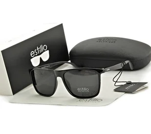 Przeciwsłoneczne męskie okulary z polaryzacją EST-408-1 Estillo - Okulary korekcyjne, oprawki, szkła - miniaturka - grafika 1