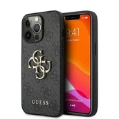 Etui i futerały do telefonów - Guess Etui 4G Big Metal Logo do Apple iPhone 13 Pro Szary | GUHCP13L4GMGGR - miniaturka - grafika 1