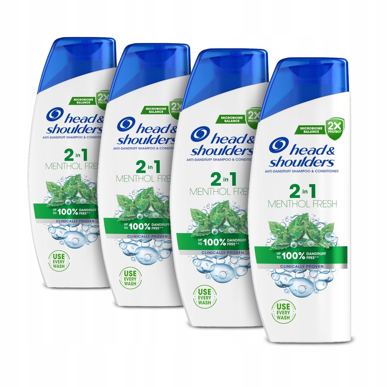 Szampon przeciwłupieżowy z odżywką Head & Shoulders Menthol Fresh 330ml x4