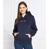 Bluzy damskie - Tommy Jeans Bluza SERIF LINEAR | Regular Fit - miniaturka - grafika 1