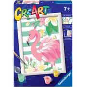 Zabawki kreatywne - Ravensburger CreArt dla dzieci Różowy flaming 442545 - miniaturka - grafika 1