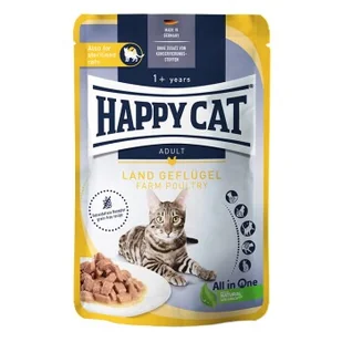 HAPPY CAT Culinary mokra karma dla kota dorosłego, drób wiejski, mięso w sosie 20x85 g - Mokra karma dla kotów - miniaturka - grafika 1