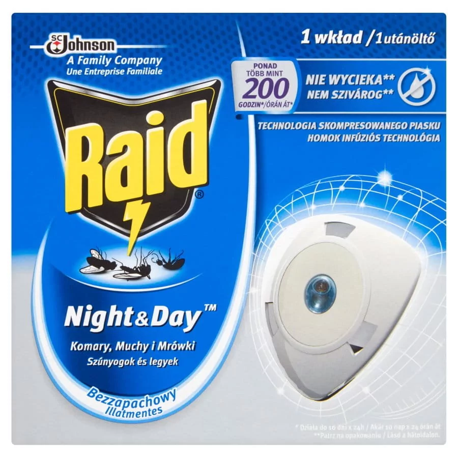 Raid ZAPAS DO URZĄDZENIA ELEKTR NIGHT AND DAY zakupy dla domu i biura 666808