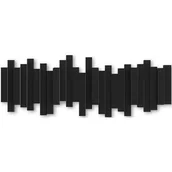 Wieszaki i stojaki - Umbra Listwa z pięcioma wieszakami Sticks, czarna, 49,3x18 cm - miniaturka - grafika 1