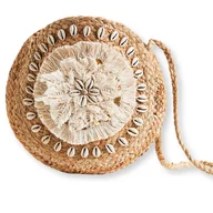 Torebki damskie - Torebka damska Desigual Tulum juta, frędzle, styl boho - miniaturka - grafika 1