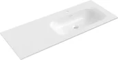 Umywalki - Mexen Vela umywalka wpuszczana w blat prawa 121 x 46,5 cm, biała połysk - 25231200P - miniaturka - grafika 1