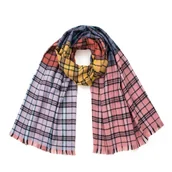 Apaszki i szaliki damskie - Szal Tęczowa Krata - Art of Polo - miniaturka - grafika 1