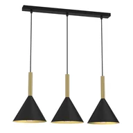 Lampy sufitowe - Lampa wisząca PERU BLACK 3xE27 - miniaturka - grafika 1