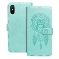 Etui i futerały do telefonów - OEM Kabura Mezzo Book Do Xiaomi Redmi 9at / Redmi 9a Łapacz Snów Zielony - miniaturka - grafika 1