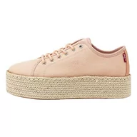 Trampki damskie - Levis Footwear and Accessories Tijuana 2.0 Espadrille, trampki damskie, jasnopomarańczowe, 37 EU, Pomarańczowy, 37 EU - miniaturka - grafika 1