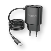 Ładowarki do telefonów - ST Ładowarka sieciowa Dudao 12 W - 2x USB + kabel USB - C - miniaturka - grafika 1
