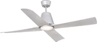 Wentylatory sufitowe - Zewnętrzny energooszczędny wentylator sufitowy z oświetleniem LED i pilotem zdalnego sterowania Typhoon szary 130 cm IP44 - miniaturka - grafika 1