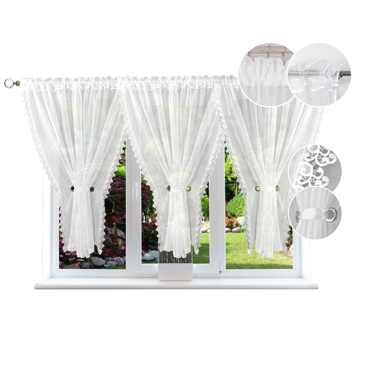 FIRANA GOTOWA 600x180 FIRANY FIRANKA BIAŁA KOKONY