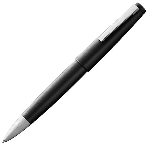 Lamy 2000 czarny - elegancki długopis kulkowy w wytrzymałym korpusie z włókna szklanego - idealnie wyważony i w linii wkład kulkowy M M 63 w kolorze czarnym