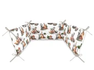 Ochraniacze do łóżeczka - Ochraniacz do łóżeczka 210x30 cm BAWEŁNA 100% TIPI - miniaturka - grafika 1