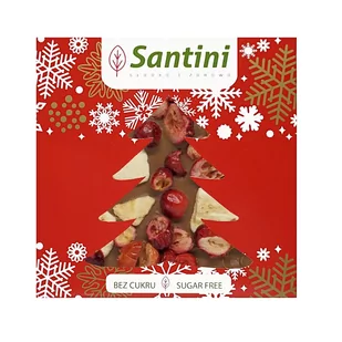 Czekolada mleczna żurawina, banan 80g Santini - Czekolada - miniaturka - grafika 1