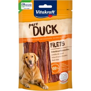 Vitakraft Paski z filetu z piersi kaczki 4 x 80 g - Przysmaki dla psów - miniaturka - grafika 1