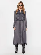 Sukienki - Boss Sukienka koszulowa Davivio1 50513113 Szary Regular Fit - miniaturka - grafika 1