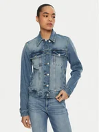 Kurtki damskie - Tommy Jeans Kurtka jeansowa Classic DW0DW19858 Niebieski Regular Fit - miniaturka - grafika 1
