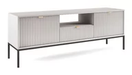 Inne meble do salonu - Szafka Rtv Nova Rtv154 Czarny / Szara - miniaturka - grafika 1