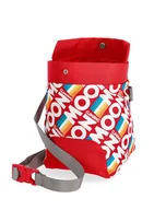 Czapki męskie - Woreczek na magnezję Moon Climbing Trad Chalk Bag - retro stripe true red - miniaturka - grafika 1