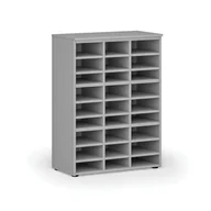 Regały biurowe - Regał sortujący PRIMO GRAY, 1087 x 800 x 420 mm, 27 przegród, szary - miniaturka - grafika 1