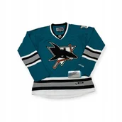 Bluzy damskie - Zielona bluza hokejowa Reebok NHL6 San Jose Sharks S - miniaturka - grafika 1